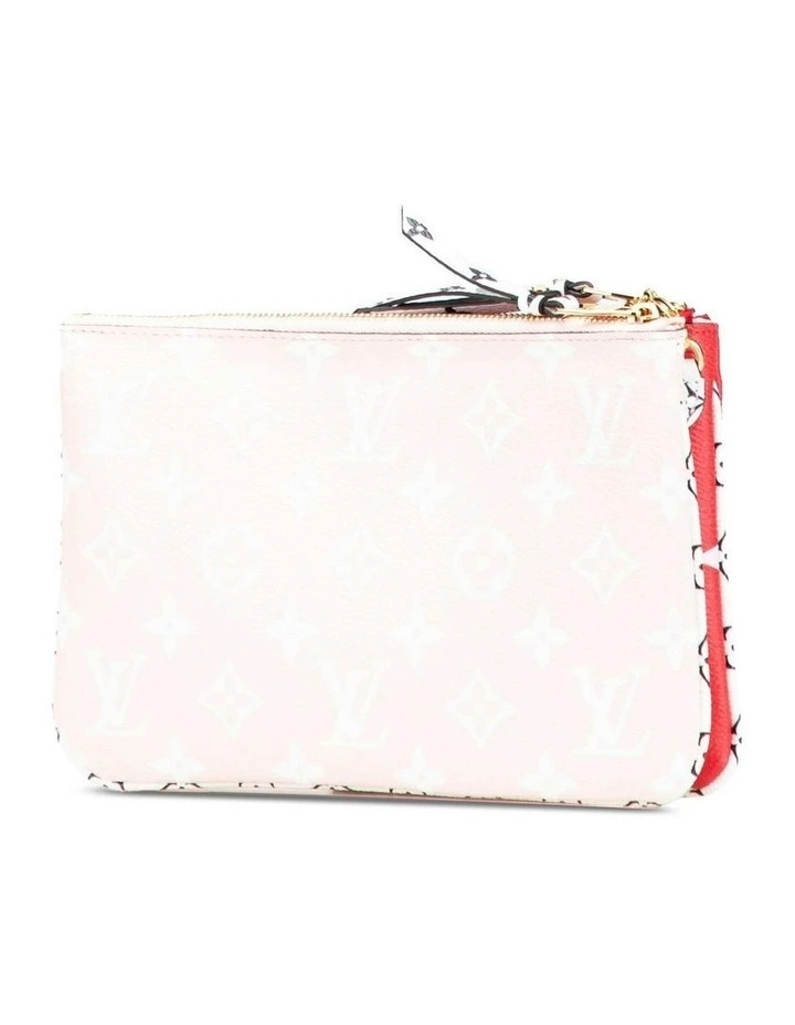 Printed Leather Pouch in Red Pre-Loved (Fashion Group ABN 30 617 598 651) image 2