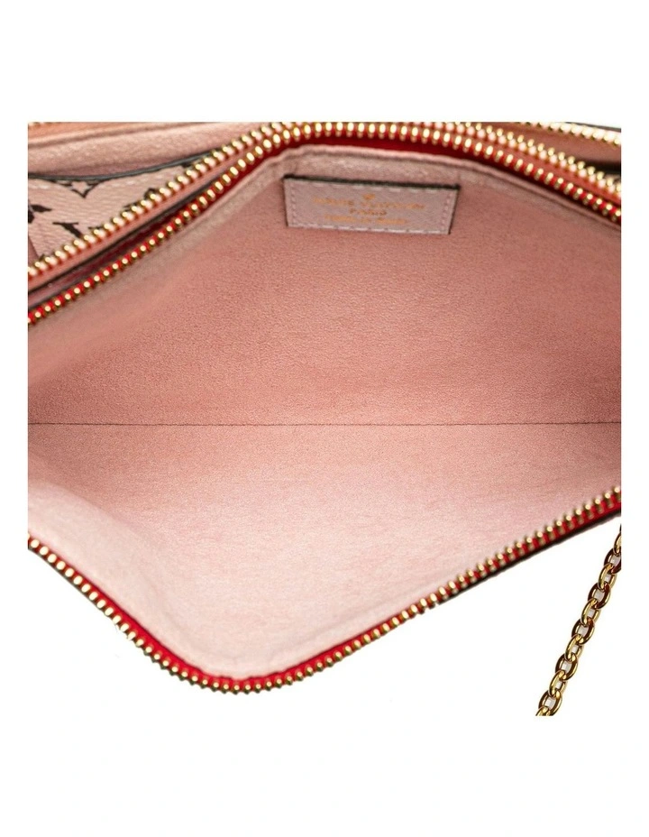 Printed Leather Pouch in Red Pre-Loved (Fashion Group ABN 30 617 598 651) image 5