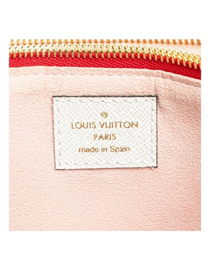 Printed Leather Pouch in Red Pre-Loved (Fashion Group ABN 30 617 598 651) image 6