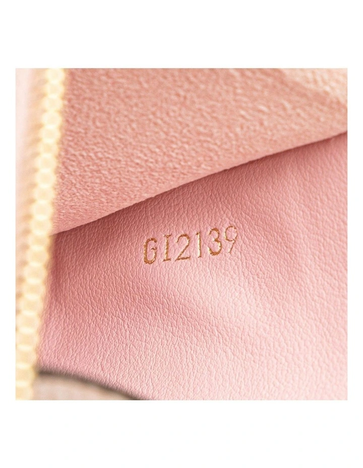 Printed Leather Pouch in Red Pre-Loved (Fashion Group ABN 30 617 598 651) image 7