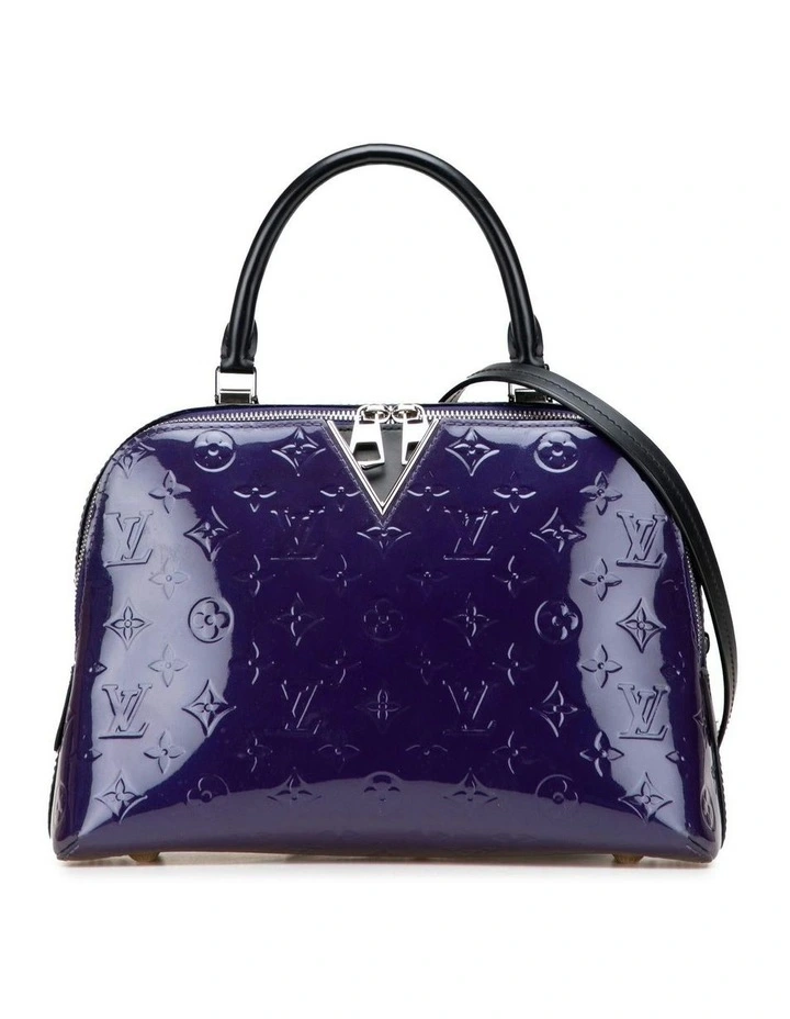 Elegant Top Handle Satchel Bag in Purple Pre-Loved (Fashion Group ABN 30 617 598 651) image 1