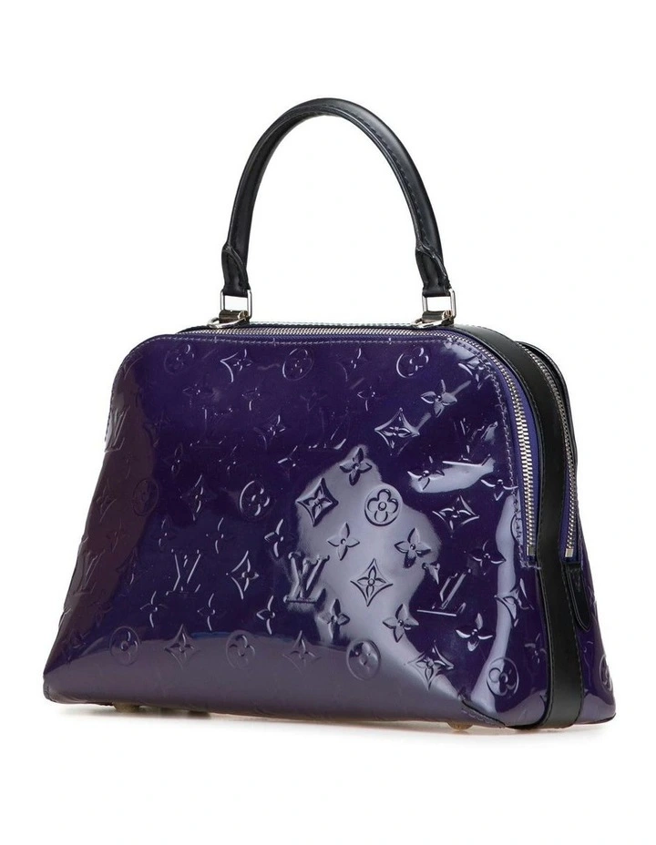 Elegant Top Handle Satchel Bag in Purple Pre-Loved (Fashion Group ABN 30 617 598 651) image 2