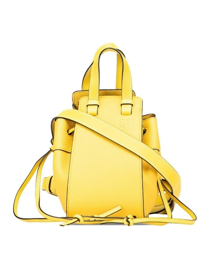 Loewe Structured Leather Bucket Bag in Yellow image 1