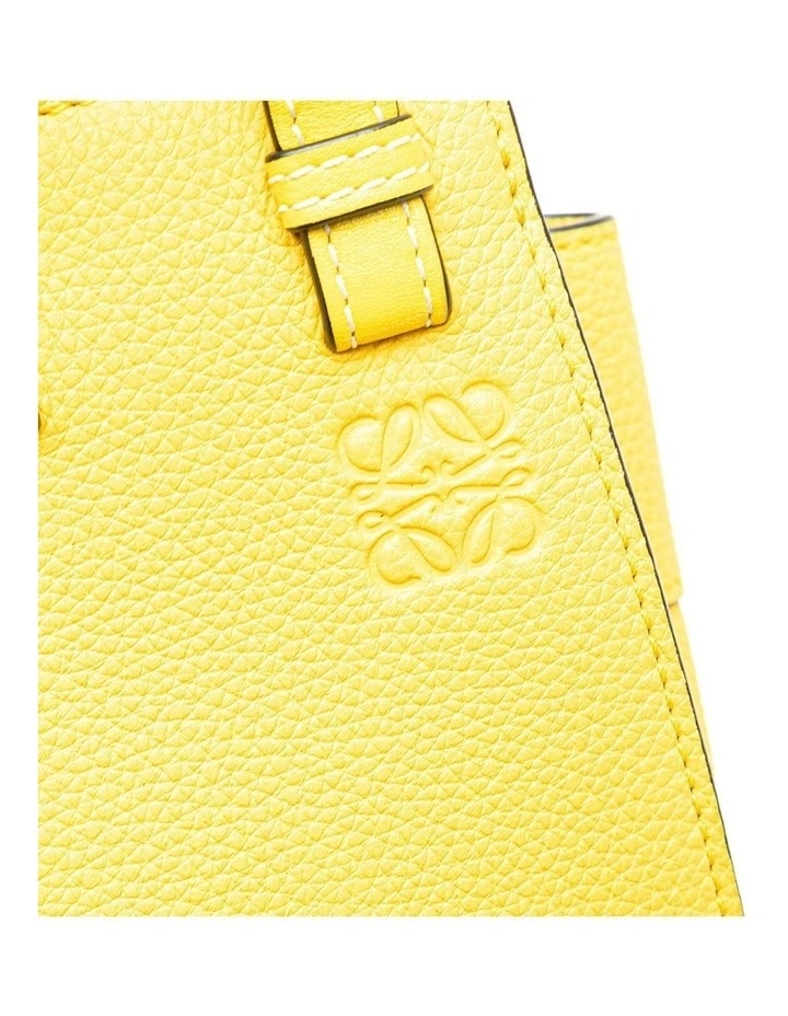 Loewe Structured Leather Bucket Bag in Yellow image 7