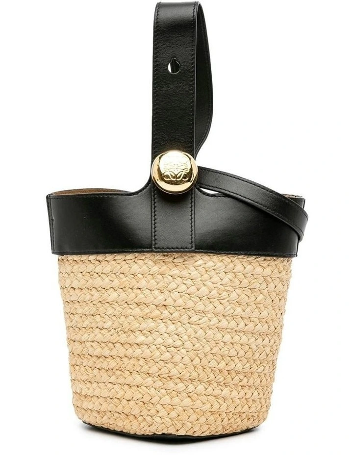 Loewe Raffia Bucket Bag in Brown image 1