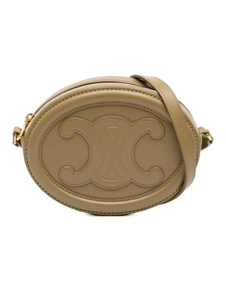 Celine Leather Oval Bag in Brown image 1