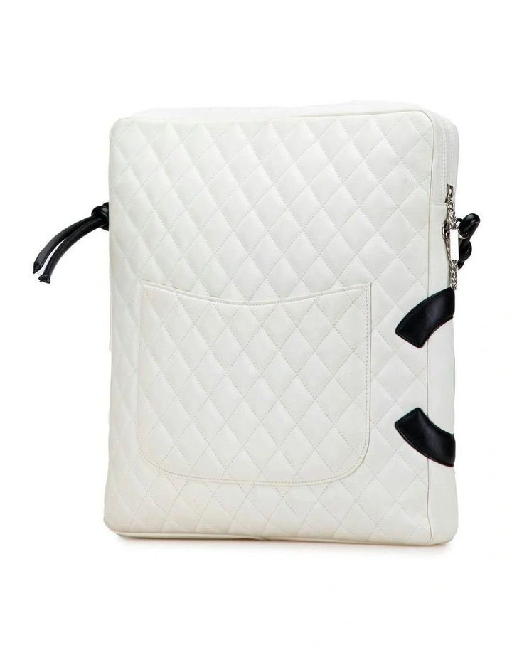 Chanel Quilted Leather Bag in White image 2