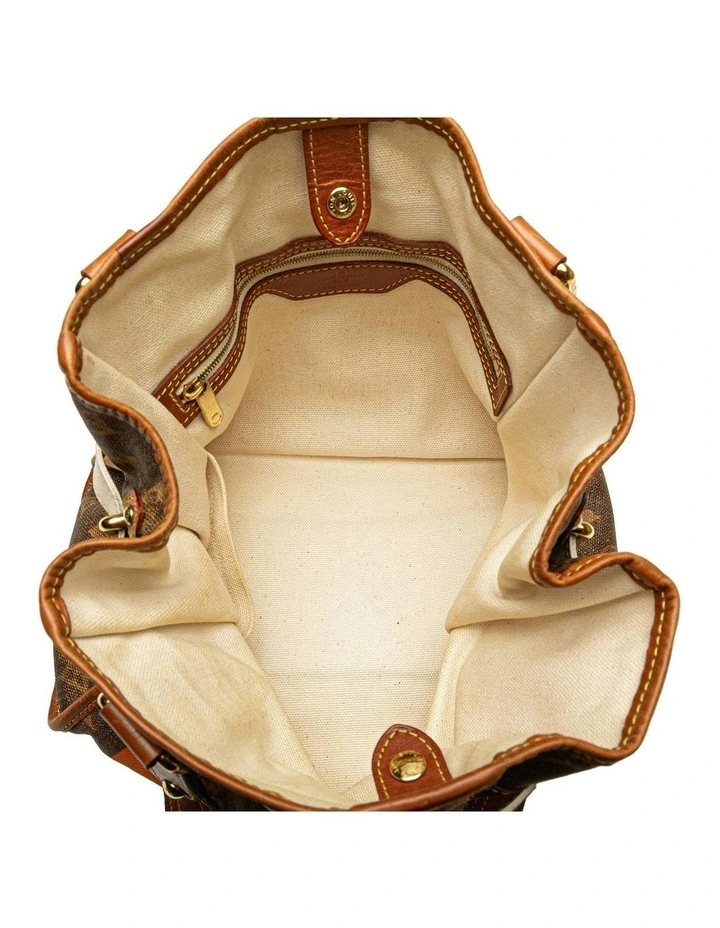 Louis Vuitton Printed Canvas Shoulder Bag in Brown image 4