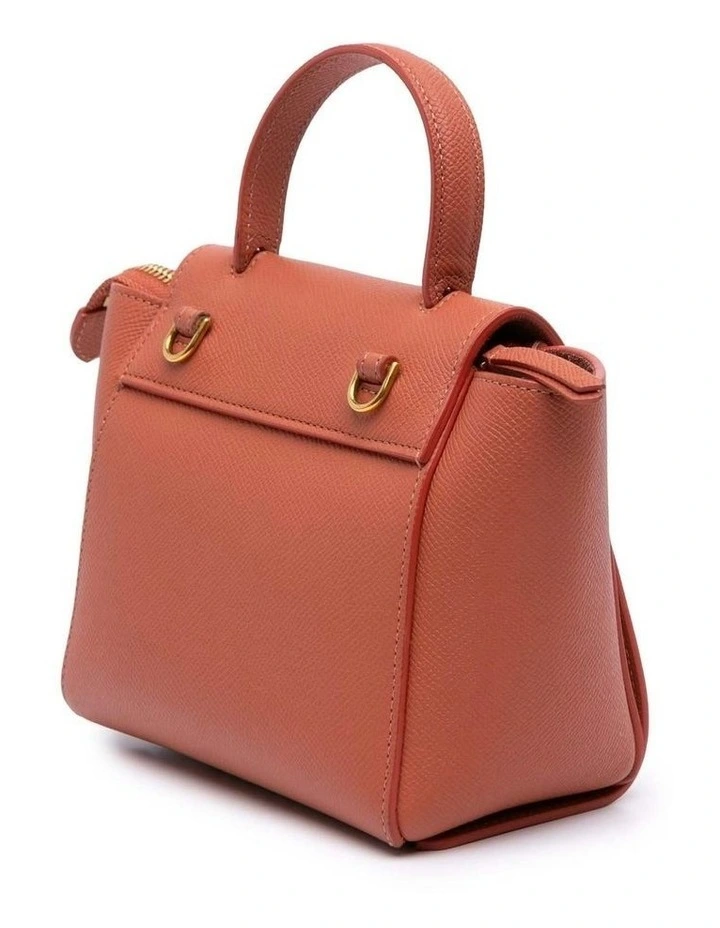 Celine Handle Leather Bag in Orange image 2