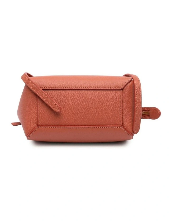 Celine Handle Leather Bag in Orange image 3