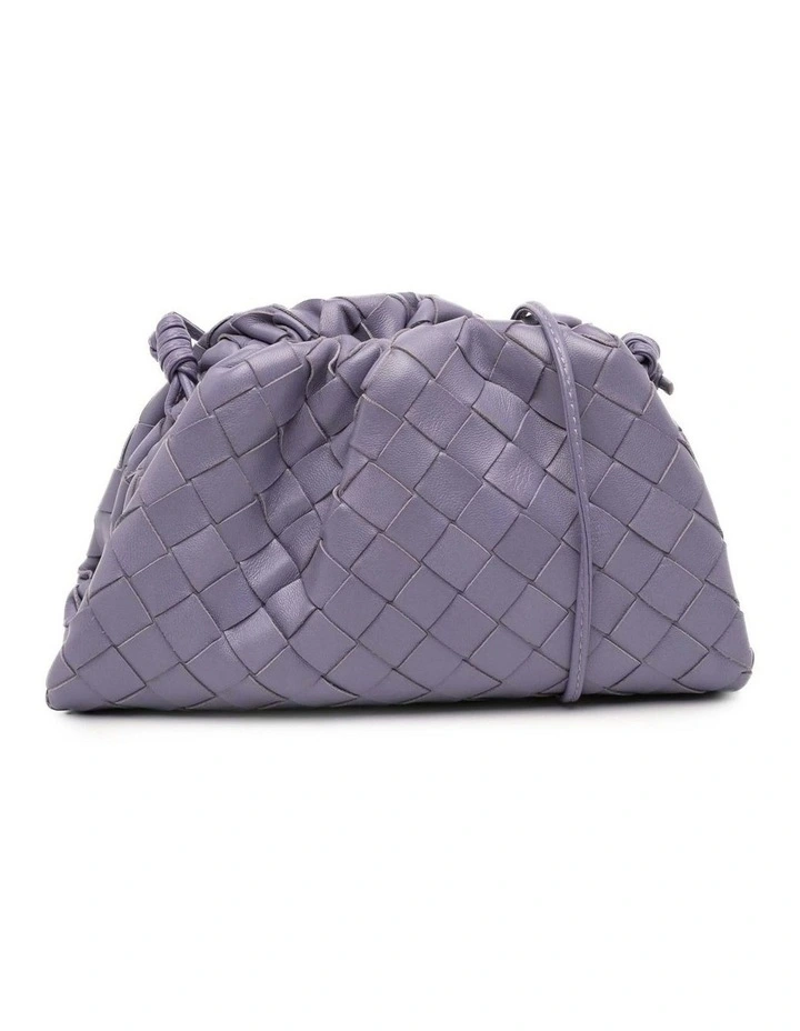 Bottega Veneta Leather Clutch Bag in Purple image 1