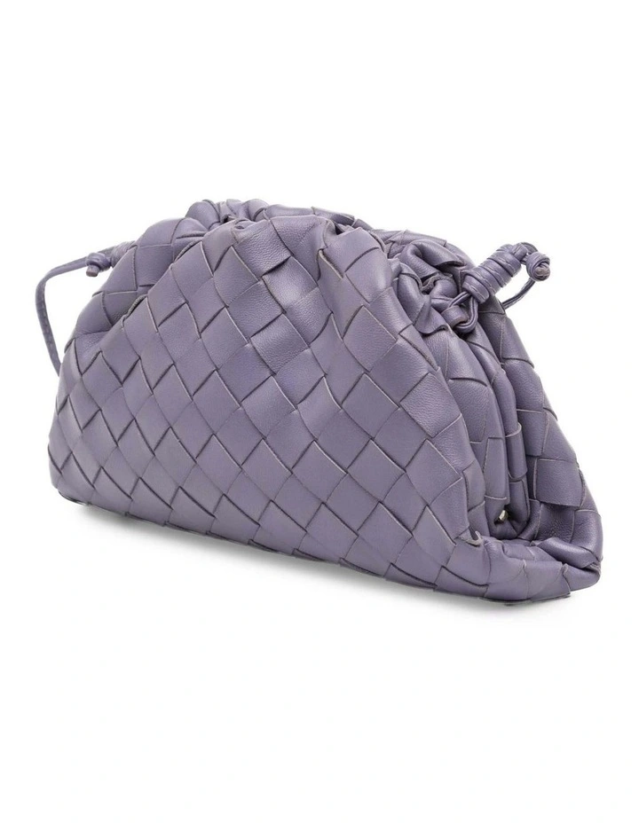 Bottega Veneta Leather Clutch Bag in Purple image 2