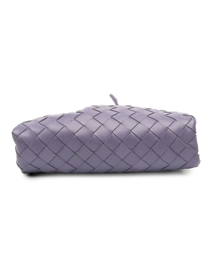 Bottega Veneta Leather Clutch Bag in Purple image 3