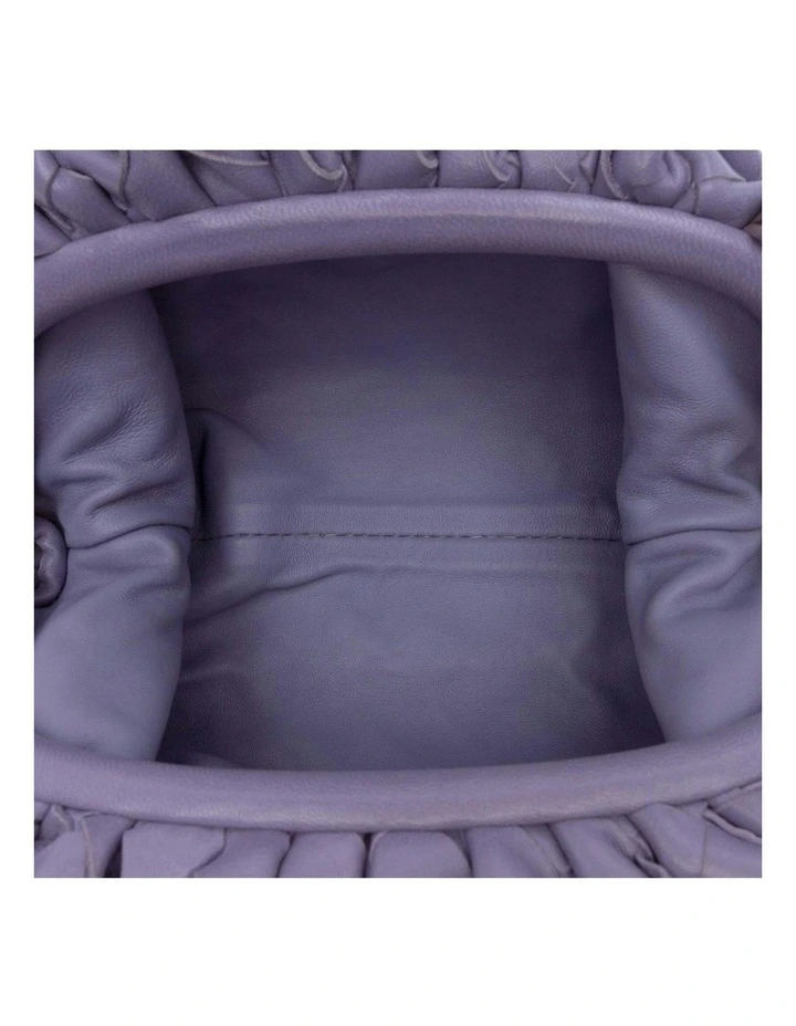 Bottega Veneta Leather Clutch Bag in Purple image 4