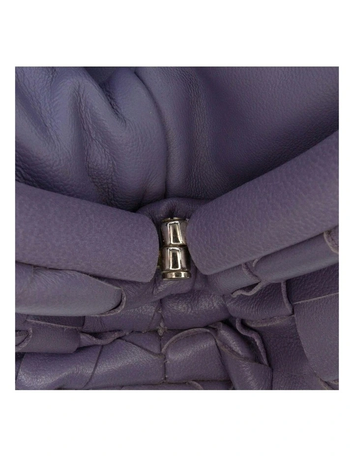 Bottega Veneta Leather Clutch Bag in Purple image 6