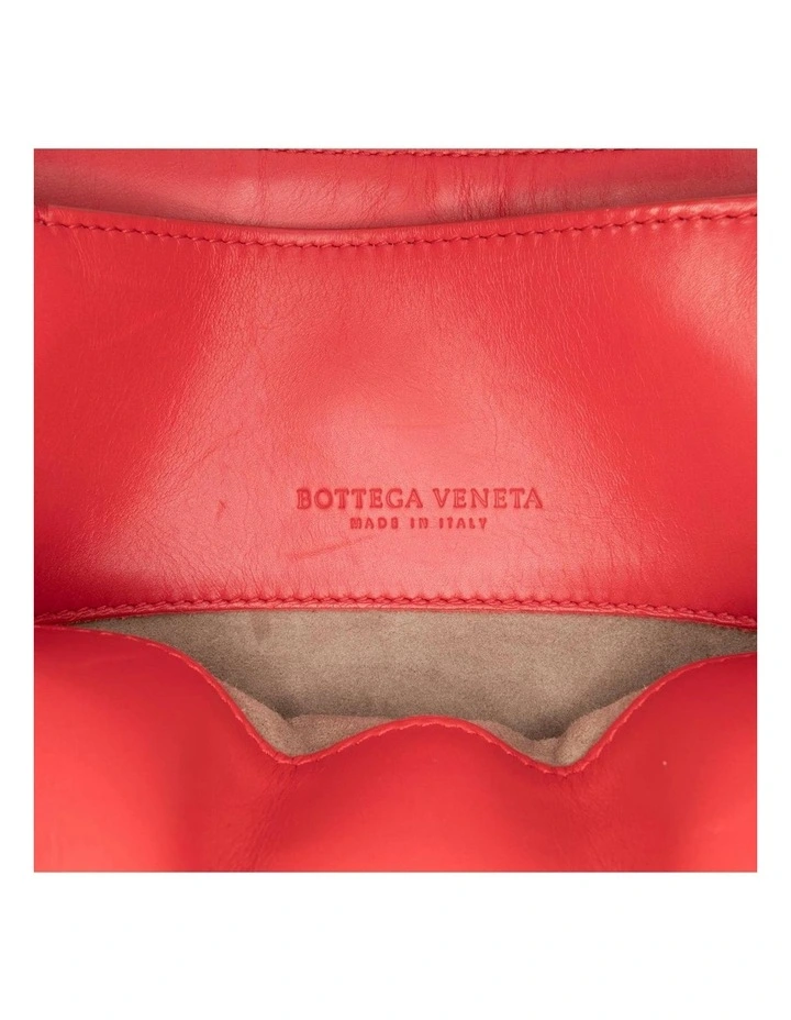 Bottega Veneta Leather Top Handle Bag in Red image 5