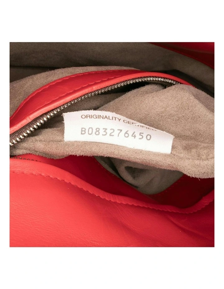 Bottega Veneta Leather Top Handle Bag in Red image 7