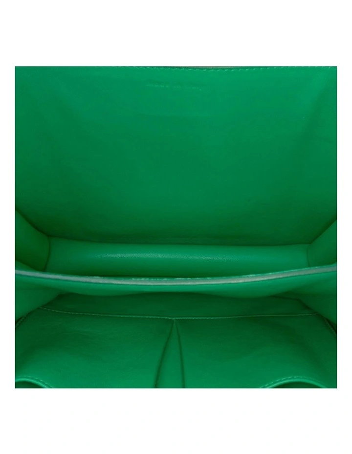 Celine Leather Shoulder Bag Pre-Loved in Green image 4