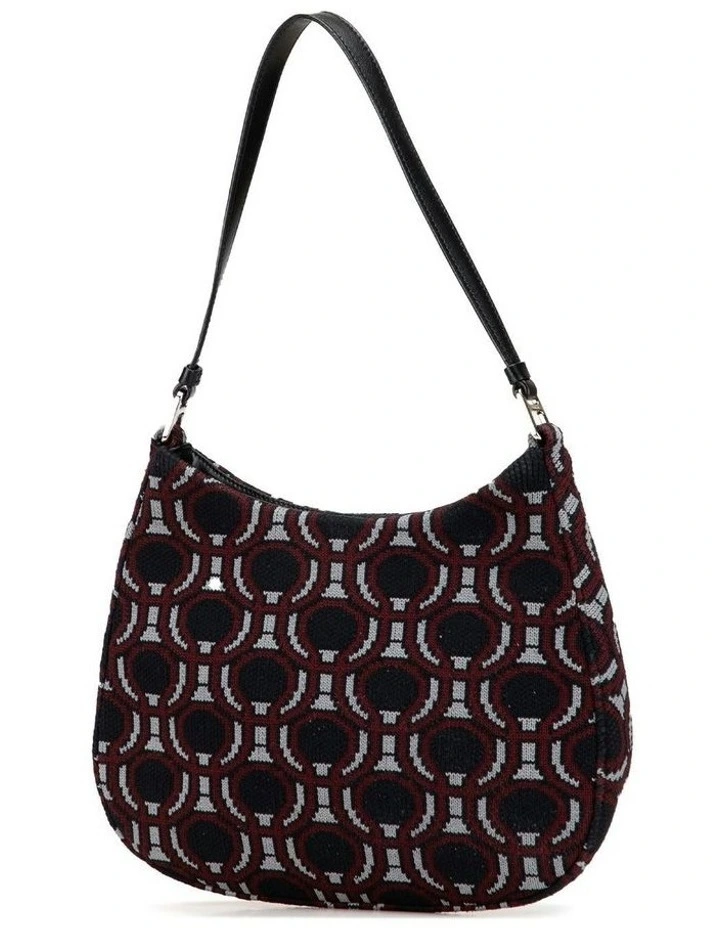 Prada Patterned Shoulder Bag Pre-Loved in Black image 2