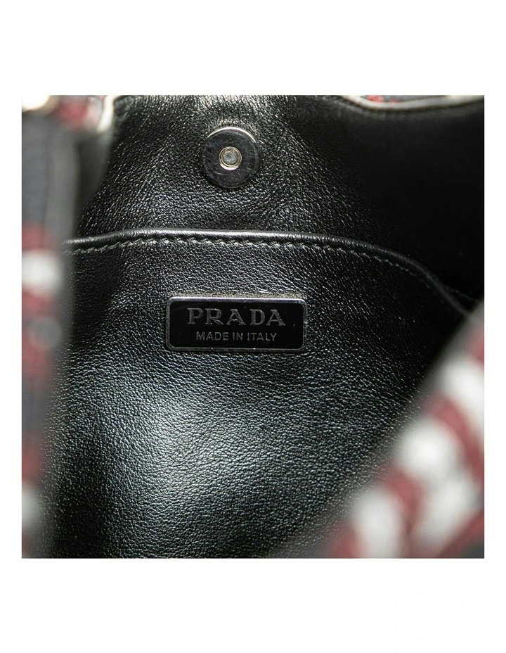 Prada Patterned Shoulder Bag Pre-Loved in Black image 5