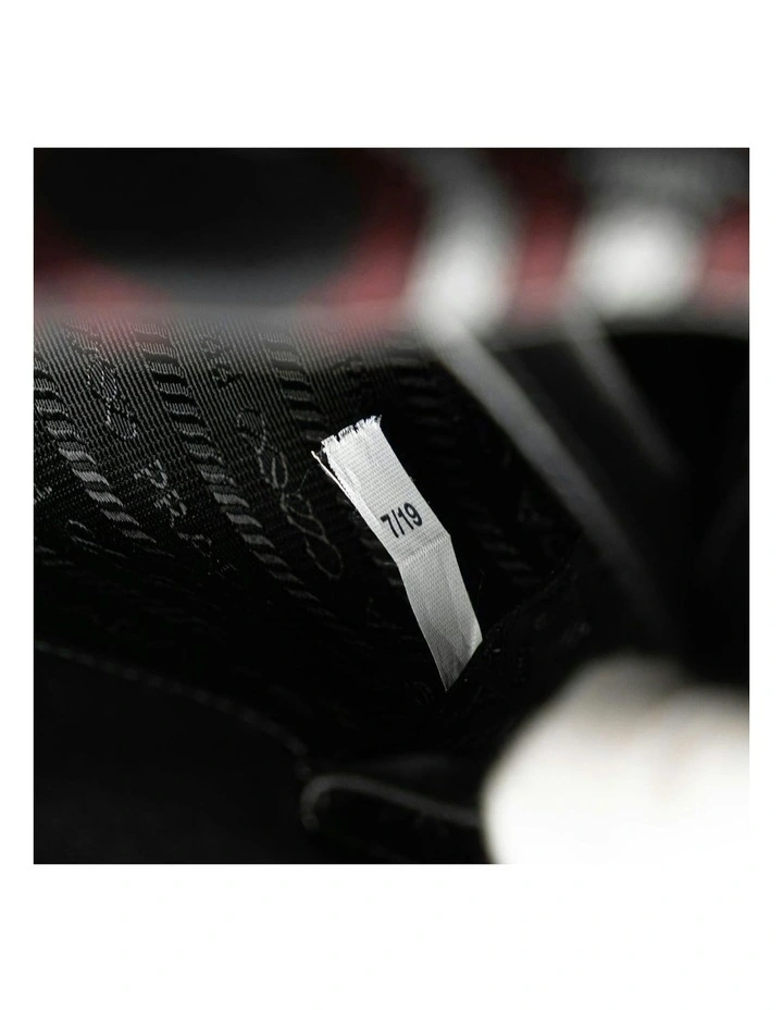 Prada Patterned Shoulder Bag Pre-Loved in Black image 6