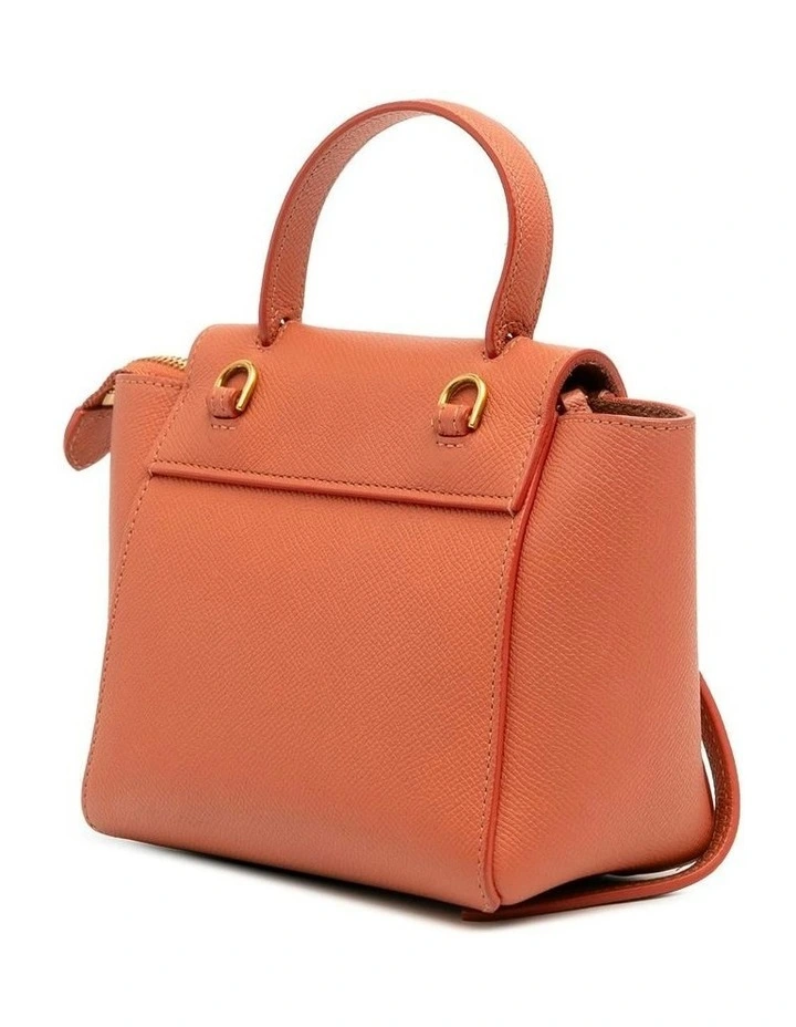 Celine Pico Belted Handbag Pre-Loved in Orange image 2