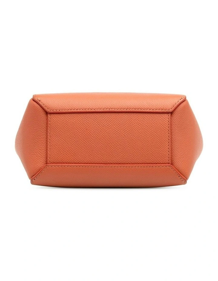 Celine Pico Belted Handbag Pre-Loved in Orange image 3