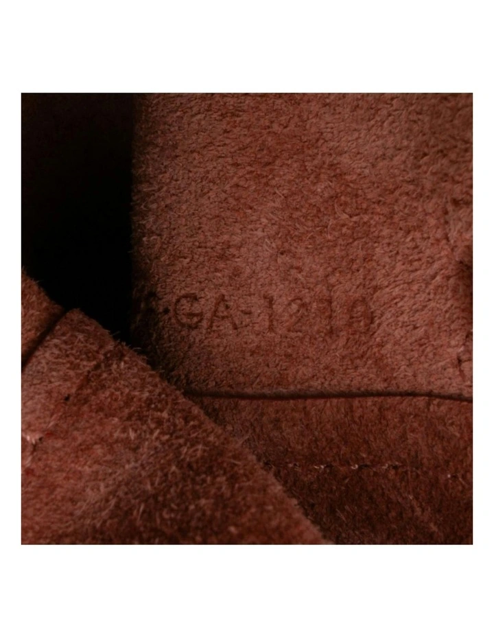 Celine Pico Belted Handbag Pre-Loved in Orange image 6