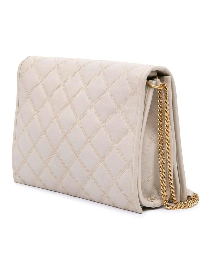 Saint Laurent Manhattan Shoulder Bag Pre-Loved in White image 2