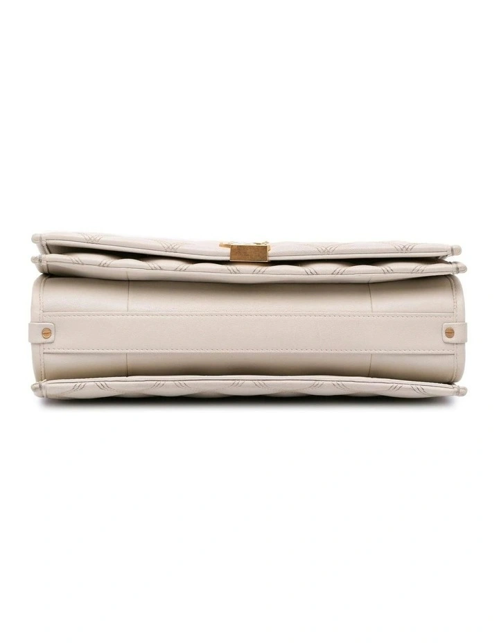 Saint Laurent Manhattan Shoulder Bag Pre-Loved in White image 3