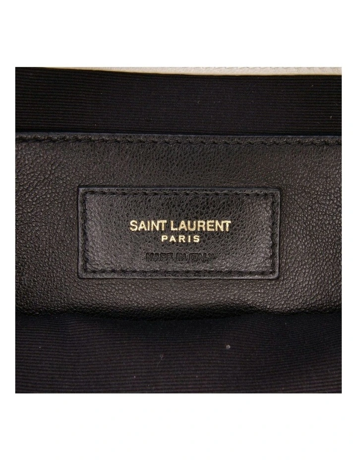 Saint Laurent Manhattan Shoulder Bag Pre-Loved in White image 7