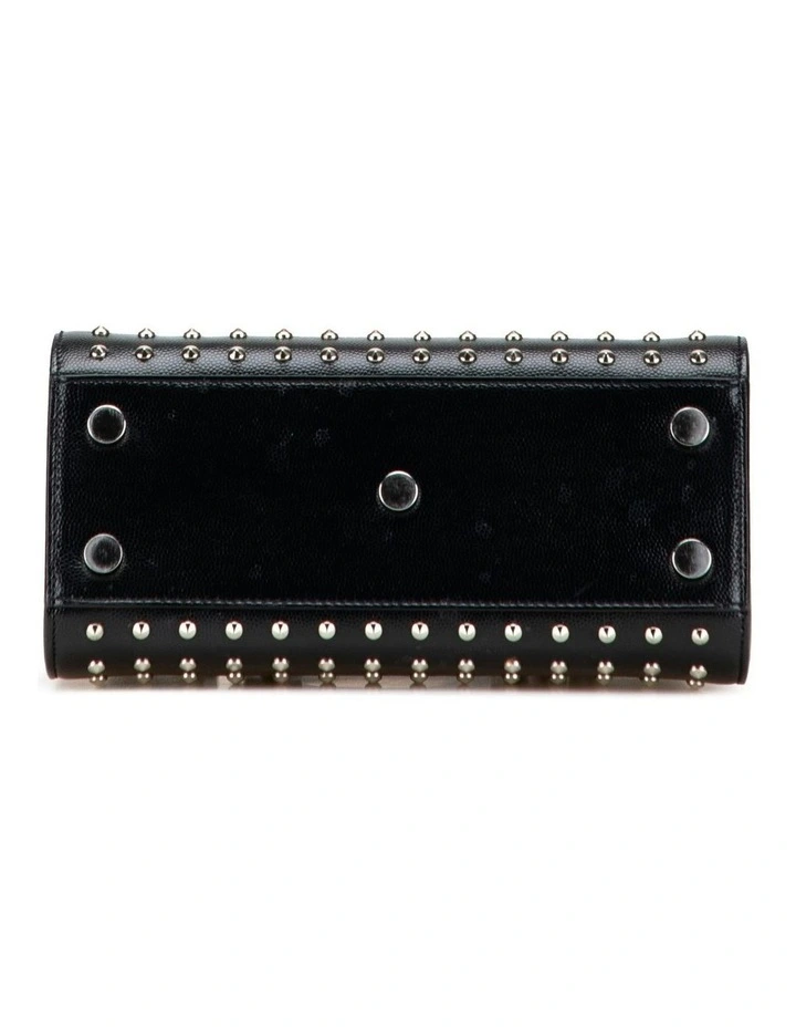 Saint Laurent Studded Leather Top Handle Bag in Black image 3