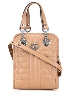 Gucci Quilted Leather Top Handle Bag Pre-Loved in Brown