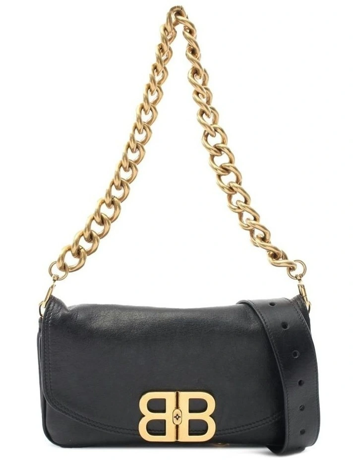 Balenciaga Chain Shoulder Bag Pre-Loved in Black image 1