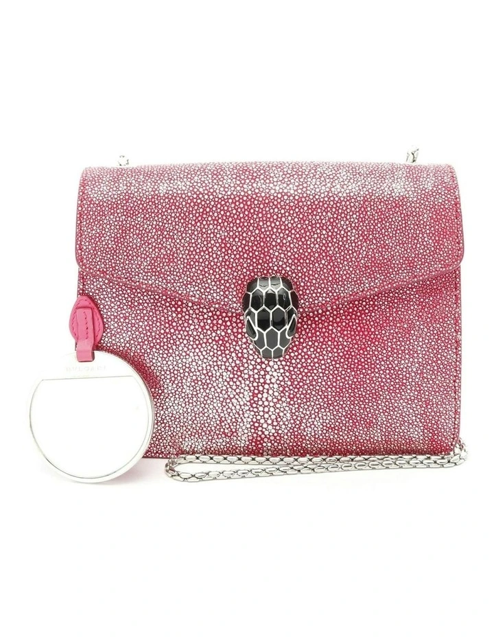 Bvlgari Chain Crossbody Bag Pre-Loved in Pink image 1