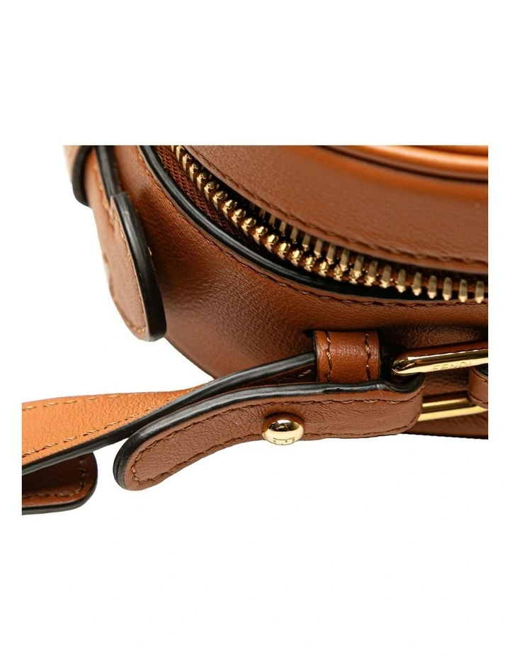 Fendi Oval Leather Shoulder Bag Pre-Loved in Brown image 7