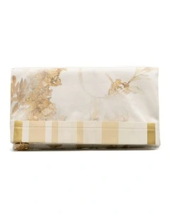 Chanel Floral Print Clutch Pre-Loved in White