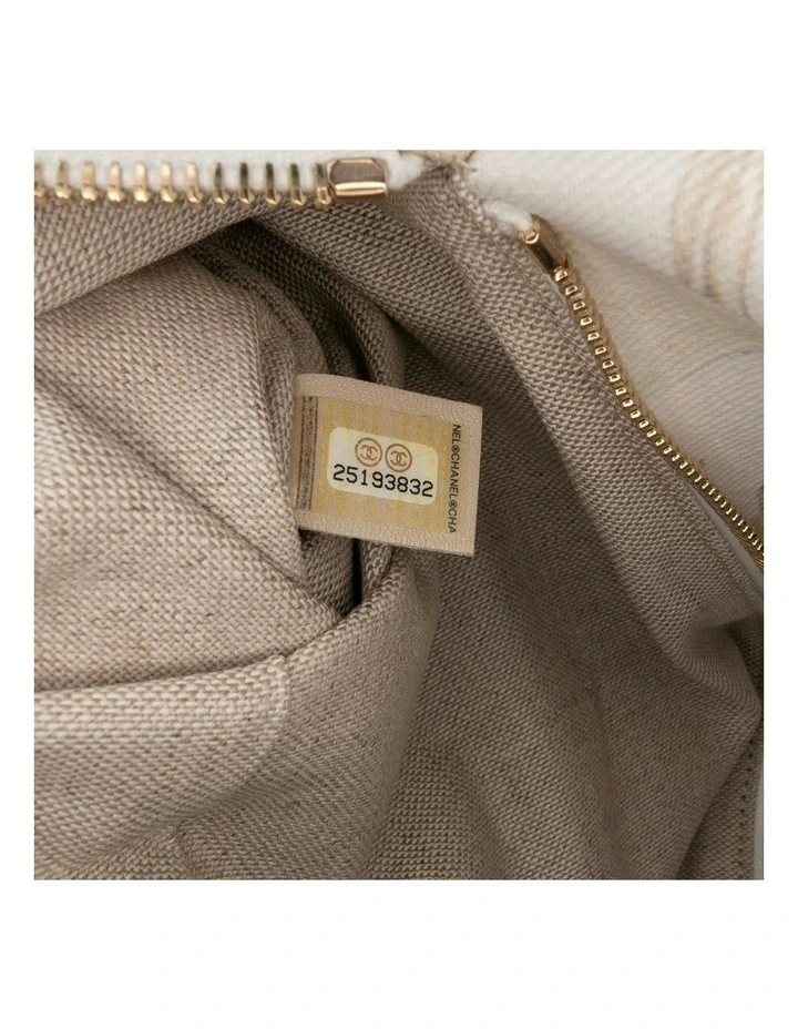 Chanel Floral Print Clutch Pre-Loved in White image 7