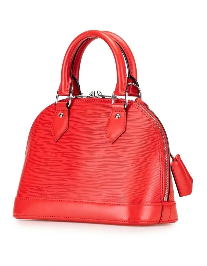 Louis Vuitton Leather Dome Handbag Pre-Loved in Red image 2