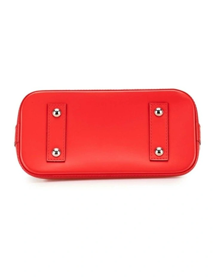 Louis Vuitton Leather Dome Handbag Pre-Loved in Red image 3