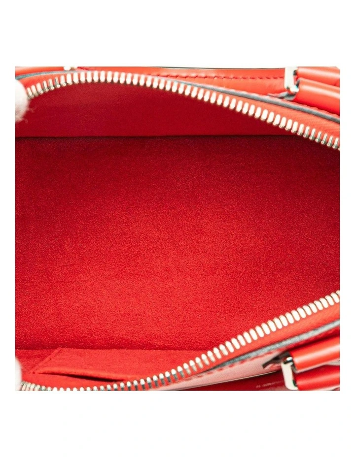 Louis Vuitton Leather Dome Handbag Pre-Loved in Red image 4