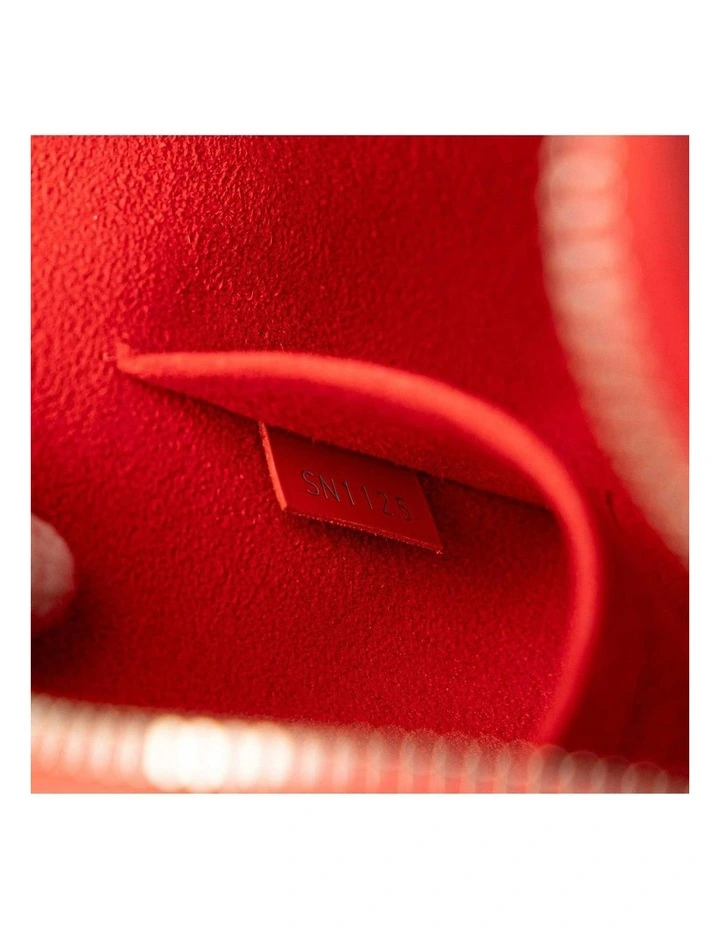 Louis Vuitton Leather Dome Handbag Pre-Loved in Red image 6