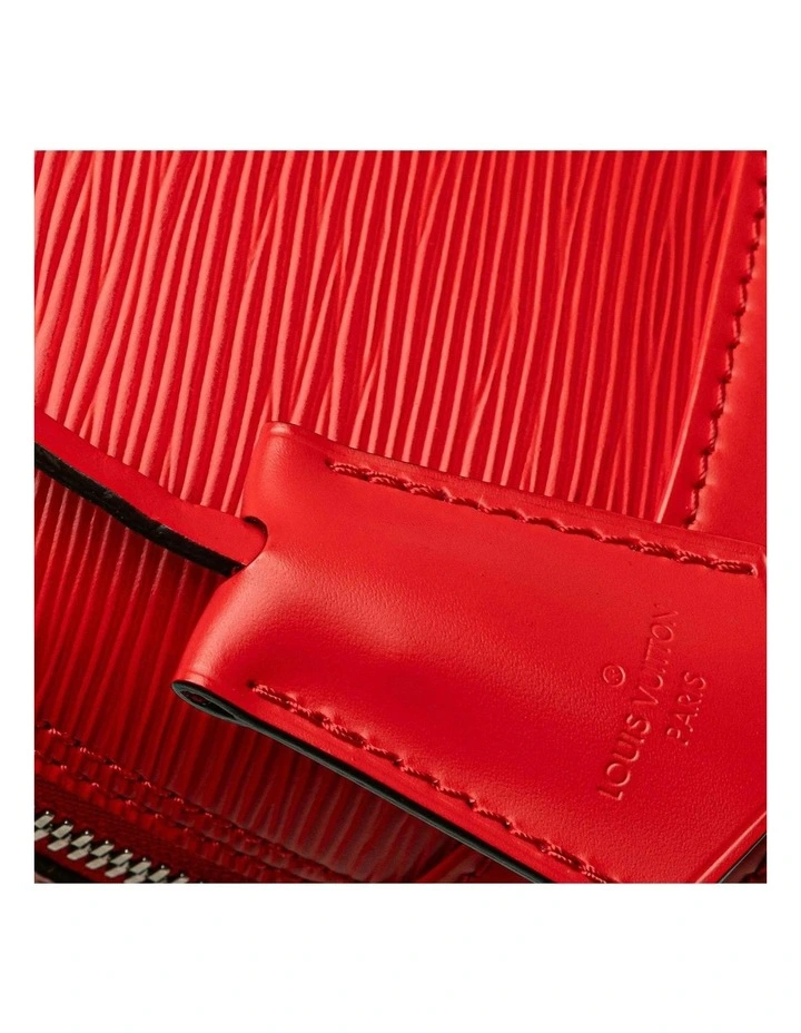 Louis Vuitton Leather Dome Handbag Pre-Loved in Red image 7