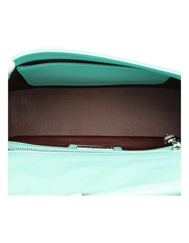 Bvlgari Quilted Leather Shoulder Bag Pre-Loved in Blue image 4