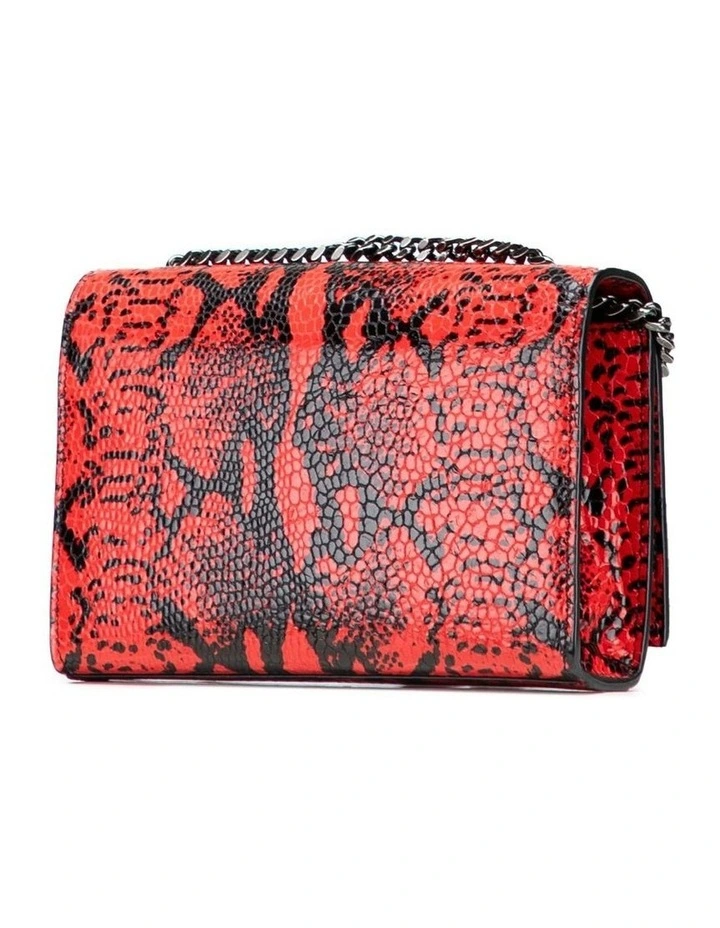 Saint Laurent Chain Shoulder Bag in Red image 2