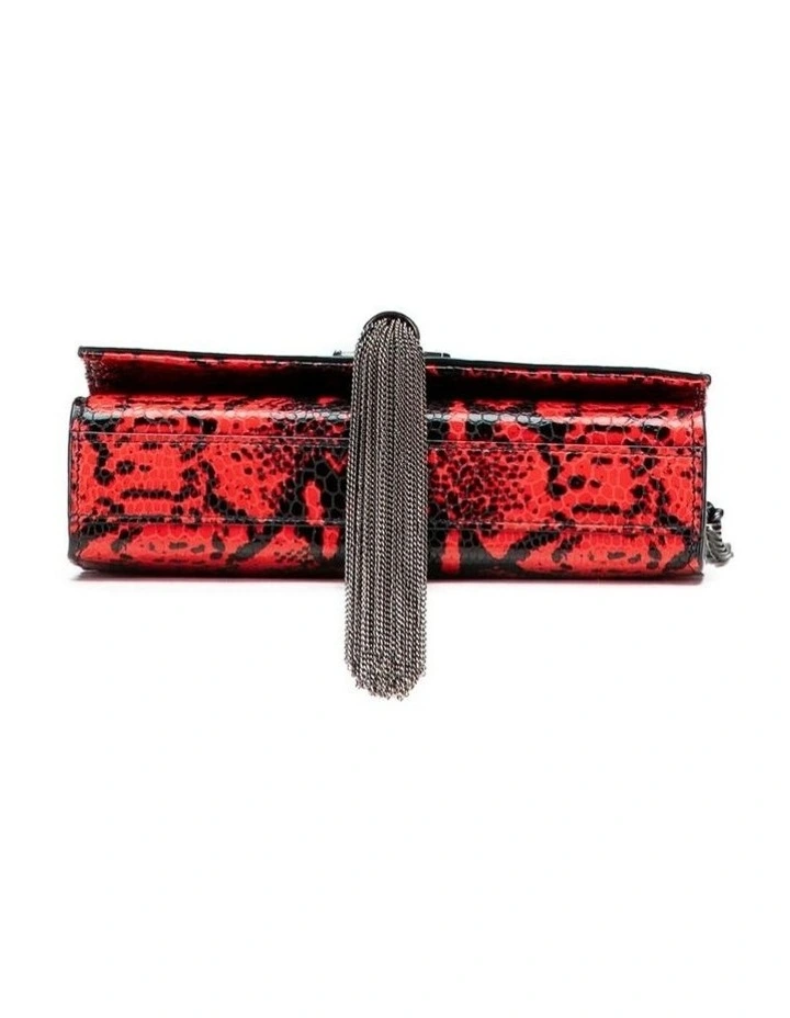 Saint Laurent Chain Shoulder Bag in Red image 3