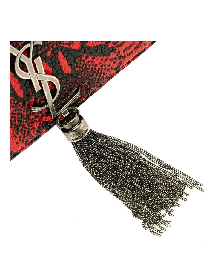 Saint Laurent Chain Shoulder Bag in Red image 7