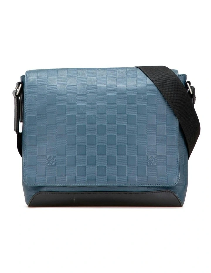 Louis Vuitton Leather Messenger Bag in Blue image 1