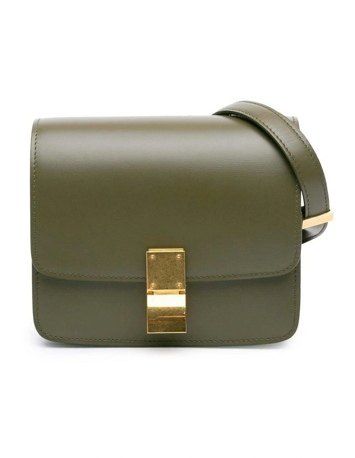 Celine Crossbody Flap Bag Pre-Loved in Green image 1