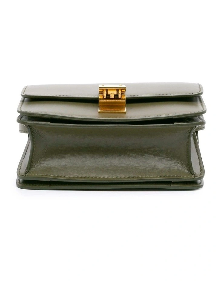 Celine Crossbody Flap Bag Pre-Loved in Green image 3